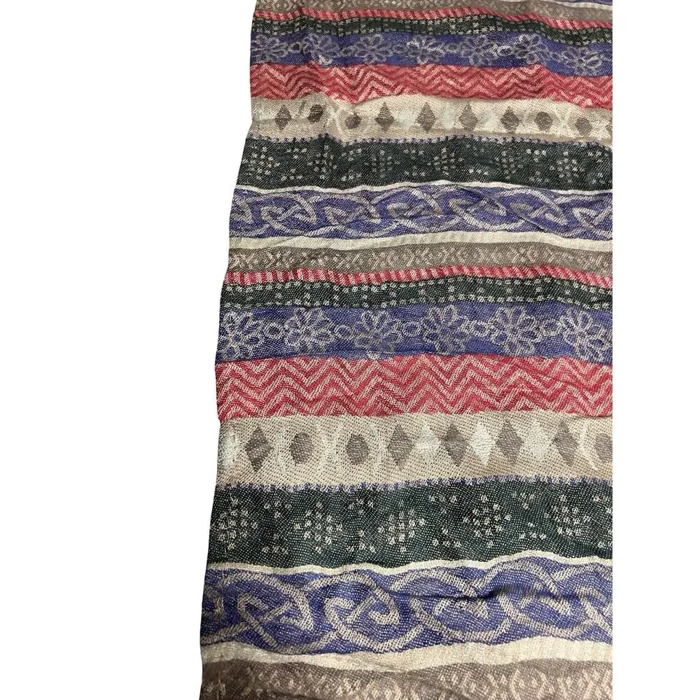 Pashmina 100% Cashmere Floral Shawl Wrap Fringe Oversized Scarf 26